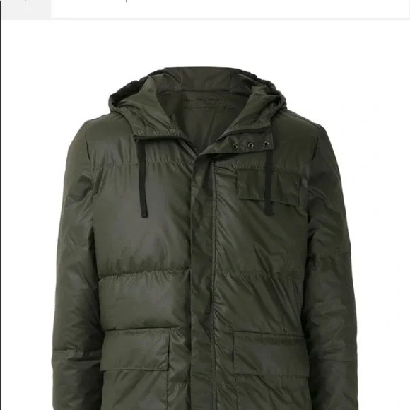 Osklen Men's Size P Small Jacket Coat Hooded Green SuperLightPuffer Oversized - Picture 7 of 13